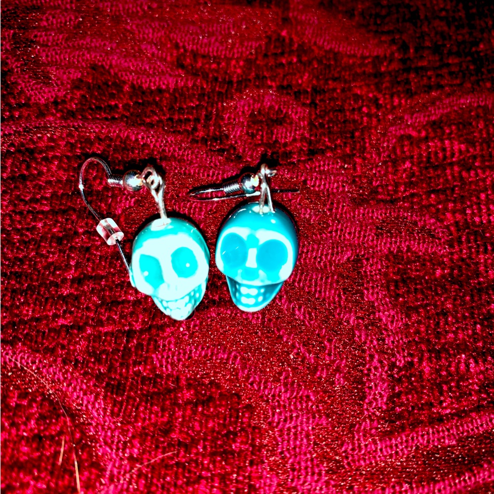 Turquish skull earrings